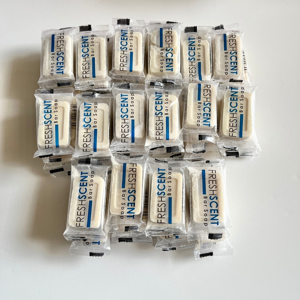 FreshScent Bar Soap 70 Ct Individually Wrapped Travel Size Hotel Amenities 0.5oz